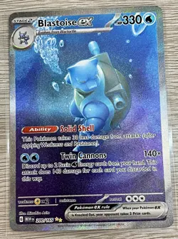 Pokemon Scarlet & Violet 151 Blastoise ex 200/165 Special Illustration Rare NM - Image 1