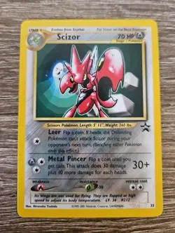 NM Pokemon Scizor #33 - 2001 Wizards Black Star Promo WOTC - Image 1