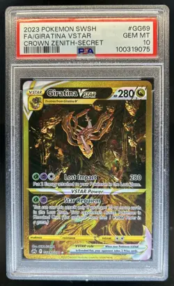 2023 Pokemon SWSH Giratina VSTAR Galarian Gallery Secret Rare #GG69/GG70 PSA 10 - Image 1