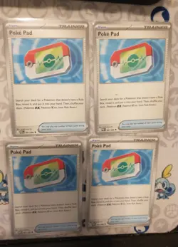 4x Pokemon TCG Perfect Order Pokepad Trainer 81/88 Poke Pad Common - Image 1