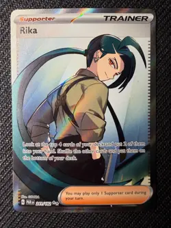 Rika Ultra Rare SV04: Paradox Rift 241/182 NM Pokemon TCG - Image 1