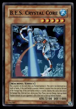 B.E.S. CRYSTAL CORE CRV-EN021 SUPER RARE CYBERNETIC REVOLUTION YU-GI-OH - Image 1