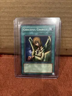 Yugioh Unlimited Edition Graceful Charity Super Rare Holo SDP-040 LP/EX - Image 1