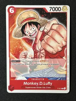 Monkey.D.Luffy (Promotion Pack 2022) P-001 One Piece Card Pre Errata 🔥 - Image 1