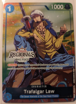 One Piece Trafalgar Law 2024 Vol. 2 Offline Regional Card ST03-008 LP - Image 1
