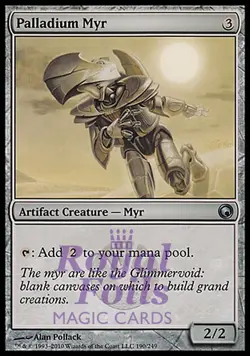 Palladium Myr 1x FOIL SOM MTG Scars of Mirrodin Uncommon MINT artifact - Image 1