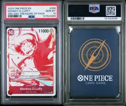 2025 ONE PIECE 3RD ANNIVERSARY TREASURE CAMPAIGN #006 MONKEY D. LUFFY PSA 10 - Image 3