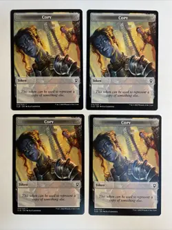 4x Mtg Baldur's Gate Copy Token NM/M Magic The Gathering - Image 1