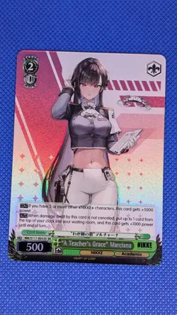 Weiss Schwarz NIKKE "A Teacher's Grace" Marciana NIK/S117-E053S SR Super Rare - Image 1