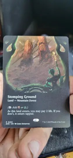 MTG Stomping Ground Borderless Edge of Eternities Card, NM Regular Card - Image 1