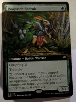 Pawpatch Recruit (Extended Art) Bloomburrow - MTG RARE - Image 1