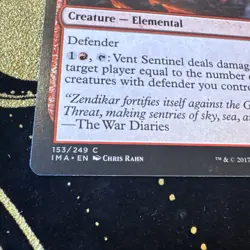 Magic the Gathering MTG Vent Sentinel (153) Iconic Masters LP - Image 2