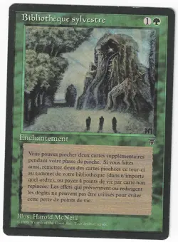 ►Magic-Style◄ MTG - Sylvan Library - French Renaissance FBB - Played - Image 1