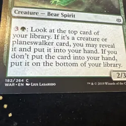 MTG Magic the Gathering Vivien's Grizzly (182/330) War of the Spark LP - Image 2