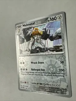 Pokemon TCG * SV Stellar Crown * 104/142 Melmetal * REVERSE HOLO Rare * FRESH PK - Image 2