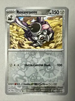 Pokemon TCG * SV Stellar Crown * 109/142 Revavroom * REVERSE HOLO U * FRESH PK - Image 1