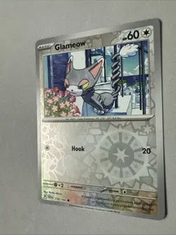 Pokemon TCG * SV Stellar Crown * 116/142 Glameow * REVERSE HOLO C * FRESH PK - Image 2