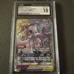 Mewtwo & Mew GX Miracle Twins Pokemon card Japanese 029/094 CGC Gem mint 10 - Image 1