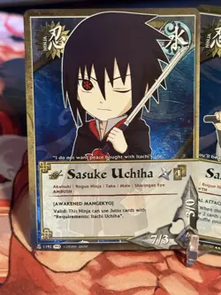 Naruto CCG Sasuke Uchiha Foil Card Lot - Image 2