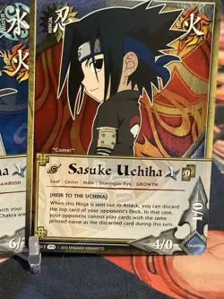 Naruto CCG Sasuke Uchiha Foil Card Lot - Image 4