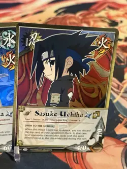 Naruto CCG Sasuke Uchiha Foil Card Lot - Image 5