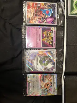 Scarlet & Violet Binder with 159 Pokemon Cards + 4 Sealed Cards And Card Holders - Image 2