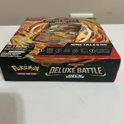 Pokemon TCG Ninetales ex Deluxe Battle Deck 60 Cards Playmat Deck Box Coin Foil - Image 3