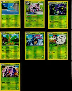 Lot of (60) Pokemon TCG Square Cut Error Cards From B&W Plasma Blast w/Binder - Image 1