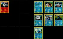 Lot of (60) Pokemon TCG Square Cut Error Cards From B&W Plasma Blast w/Binder - Image 2