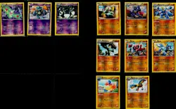 Lot of (60) Pokemon TCG Square Cut Error Cards From B&W Plasma Blast w/Binder - Image 4