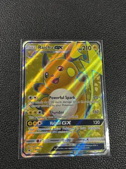 Pokemon TCG Raichu GX Black Star Promo SM90 Collectible Full Art Pokemon Card - Image 1