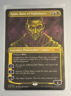 MTG Kaito Bane of Nightmares - Showcase Foil - Duskmourn - #354 - Image 1