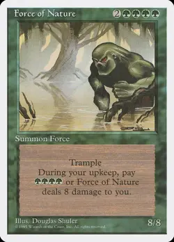 MTG - Force of Nature - Fourth Edition - X1 - (LP) - #W4324 - Image 1