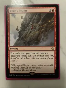 MTG magic 1x Brass's Bounty (M/NM) Foundations - Image 1