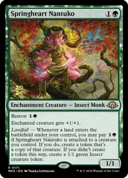 Springheart Nantuko Rare *Foil* *Prerelease* Modern Horizons 3 #0171 MTG - Image 1