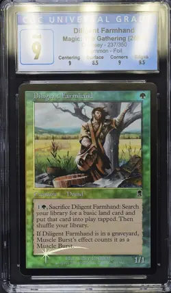 DILIGENT FARMHAND Odyssey Foil C CGC 9 MTG [Nostalgium] - Image 1