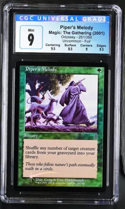 PIPER'S MELODY Odyssey Foil U CGC 9 MTG [Nostalgium] - Image 1