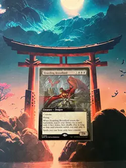 Hoarding Broodlord (Extended Art) March of the Machine MTG Regular NM - Image 1