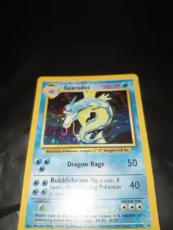 Gyarados 6/102 Holo Rare Base Set Pokemon Card WOTC - Image 3