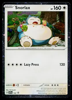 Snorlax 122 Promo Scarlet & Violet Pokemon Near Mint - Image 1