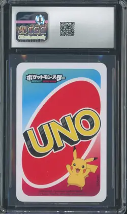 2021 Pokemon Japanese Playing Cards Pocket UNO 9 Red Mewtwo CGC 10 Gem Mint - Image 2