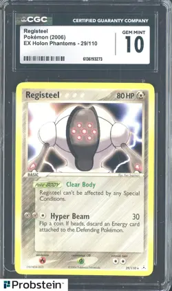2006 Pokemon Ex Holon Phantoms 29/110 Registeel CGC 10 Gen Mint - Image 1