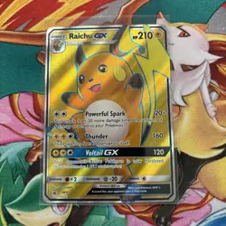 Pokemon TCG Raichu GX SM90 Black Star Promo Sun and Moon NM/M Condition - Image 1