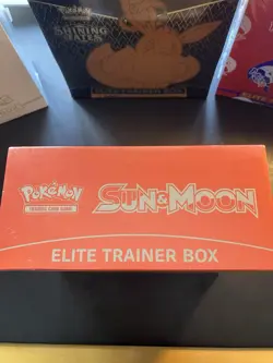 Pokemon TCG Sun & Moon Base Set ETB Solgaleo Elite Trainer Box 8 Booster Packs - Image 3