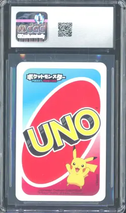 2021 Pokemon Japanese Playing Cards Pocket UNO 0 Red Pikachu CGC 10 Gem Mint - Image 2