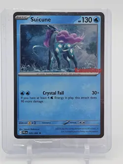SUICUNE 2025 POKEMON PHANTASMAL FLAMES GAME STOP STAMPED PROMO #026/094 A Q5677 - Image 1