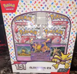 Pokemon TCG Scarlet & Violet 151 Alakazam ex Collection Pack Promo box - Image 1