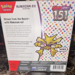 Pokemon TCG Scarlet & Violet 151 Alakazam ex Collection Pack Promo box - Image 2