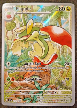 2024 Pokemon Surging Sparks Flapple 210/191 Holo - Image 1