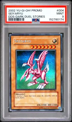 2002 YU-GI-OH! PROMO DDS-DARK DUEL STORIES #004 SEIYARYU PSA 9 - Image 1